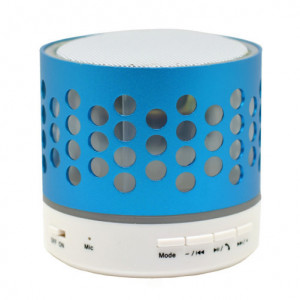 iUni DF05 Bluetooth speaker, 3W, USB, card slot, radio, aluminium, blue - Img 6