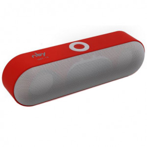 iUni DF19 Bluetooth-luidspreker, kaartsleuf, grijs-rood - Img 3