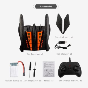 iUni FX815 Op afstand bestuurbare vliegtuig, 2,4 GHz, vaart op water, schokbestendig, gyroscoop - Img 4