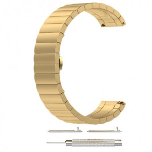 iUni Link-armband 20 mm, metaal voor Gear S2, roestvrij staal, goudkleurig - Img 3