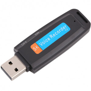 iUni SpyMic STK99 USB-Stick-Spionagemikrofon, Diktiergerät, Schwarz - Img 12