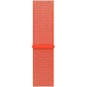 iUni Woven Strap-horlogeband voor Apple Watch 1/2/3/4/5/6/7 44 mm Nylon Electric Orange - Img 4