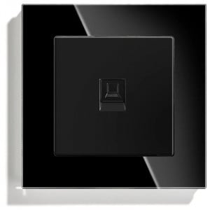 RJ45-Netzwerkbuchse, Cat6, geschützter Glasrahmen, iUni SD, schwarz - Img 3