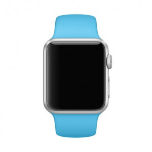 Каишка iUni за Apple Watch 1/2/3/4/5/6/7 40 мм Силикон Син - Img 4