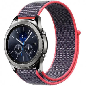 Каишка iUni Спортен 20 мм за Gear S2 Найлон Лилав/Розов - Img 2