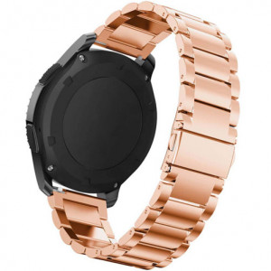 Каишка iUni 22 мм Метал за Gear S3 Стомана Rose Gold - Img 5