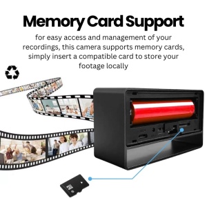 Мини настолен часовник с камера iUni IP27 Mini, Full HD, 150°, нощно виждане, преглед на живо на телефон - Img 6