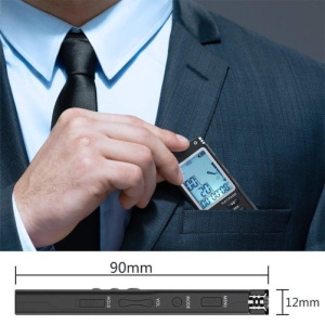 Мини професионален диктофон iUni SpyMic REP06, 8 GB вътрешна памет, MP3 Player - Img 6