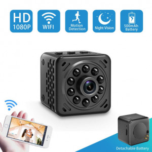Мини Шпионска камера iUni IP34, Безжичен, Full HD 1080p, Гласов-Видео, Нощно виждане, Подвижна батерия - Img 8