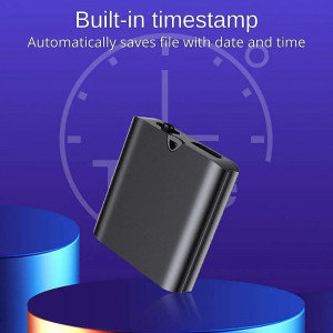 Мини шпионски рекордер iUni Q63, 32GB, магнитен, гласово активиране, MP3 плейър - Img 7