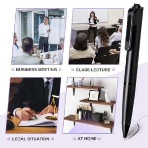 Писалка със скрита камера iUni W9 Pro, Full HD, 32GB, Aудио-видео запис, Фотография - Img 6