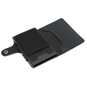 Портфейл iUni P4, RFID, слот за 9 карти, карбонов печат - Img 5