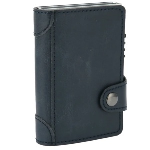 Портфейл iUni P4, RFID, слот за 9 карти, тъмно син - Img 8