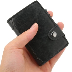 Портфейл iUni P4, RFID, слот за 9 карти, черен - Img 4