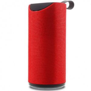 Bluetooth високоговорител iUni DF22, Слот карта, Червен - Img 1