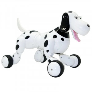 Interaktiver Roboterhund iUni Smart-Dog, Fernbedienung mit 24 Befehlen, Schwarz-Weiß - Img 7