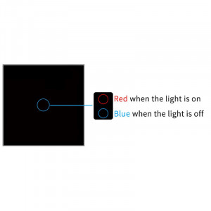 iUni 1F Αισθητήρας αφής, προστατευτικό γυαλί, LED, μαύρο - Img 7
