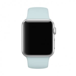 iUni-bandje voor Apple Watch 1/2/3/4/5/6/7 42 mm, siliconen, turquoise - Img 8