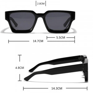 iUni iEye Retro-Sonnenbrille in quadratischer Form, UV400 - Img 11