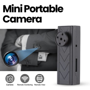 iUni IP131 Mini-Kamera, Taste, WLAN, 4K-Anzeige, MicroSD-Kartensteckplatz - Img 2