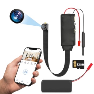 iUni IP40 minicamera, wifi, 32 GB, liveweergave op uw telefoon