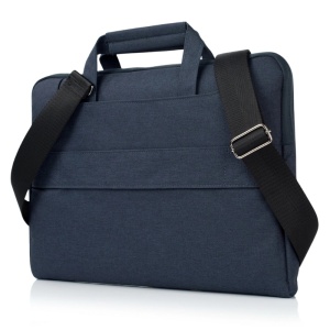 iUni Laptoptasche für 13"-14"-Laptops, mit verstellbarem und abnehmbarem Schultergurt, wasserabweisend, kratz- und stoßfest, dunkelblau