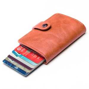 iUni P2 Wallet, RFID, 6-card slot, chocolate brown - Img 10