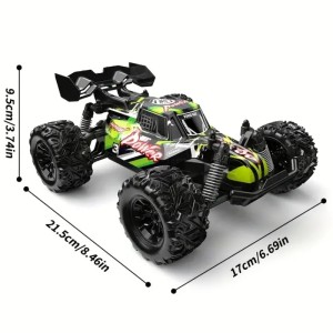 iUni S757 Ferngesteuertes Auto, Maßstab 1:20, 2,4 GHz, 20 km/h, Hochgeschwindigkeits-Offroad-Rennwagen, grün - Img 12