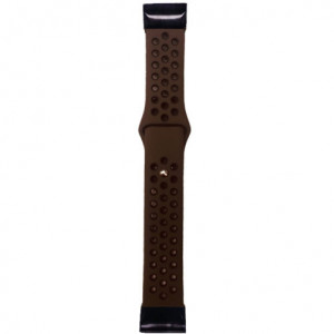 iUni Sportarmband 26 mm für Garmin Fenix 3 / Fenix 5X, Silikon, braun/schwarz - Img 2