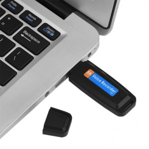 iUni SpyMic STK99 USB-Stick-Spionagemikrofon, Diktiergerät, Schwarz - Img 3