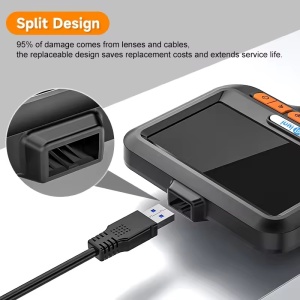 iUni VC43-AV Industrial Vehicle Inspection Camera, 4.3" IPS Screen, Semi-rigid Cable, 2 m Length, 1080p, 8 Adjustable LEDs, 8 mm Lens, IP67 Water Resistance, 2600mAh - Img 8