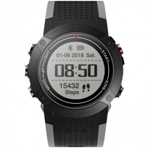 Smartwatch iUni DM18, Standby-Zeit 30 Tage, GPS, Bluetooth, OLED, wasserdicht, grau - Img 4