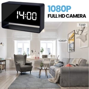 Μίνι επιτραπέζιο ρολόι με κάμερα iUni IP27 Mini, Full HD, γωνία θέασης 150°, νυχτερινή όραση, ζωντανή προβολή στο κινητό - Img 7