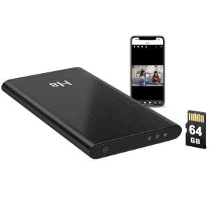 Външна батерия със шпионска камера iUni H8, Full HD, 64GB, 5000mAh, Wi-Fi, Нощно виждане, Детекция на движение