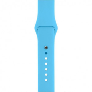 Каишка iUni за Apple Watch 1/2/3/4/5/6/7 40 мм Силикон Син - Img 5