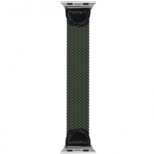 Каишка iUni за Apple Watch 1/2/3/4/5/6/7, Braided Solo Loop, 40мм, Зелено - Img 3