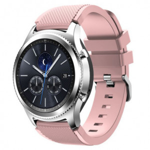 Каишка iUni 22 мм за Gear S3 Силикон Soft Розов - Img 1