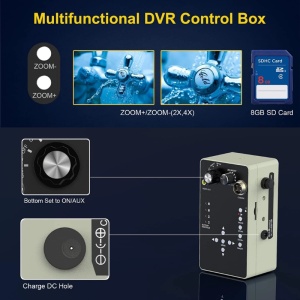 Канализационен контролен ендоскоп, 35 метра, iUni ICT14, DVR Видео Запис, Диспей 10 inch - Img 7