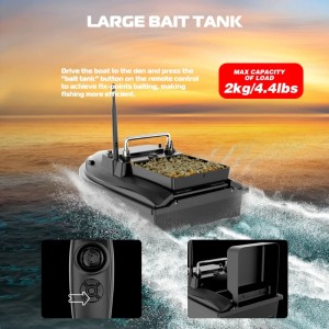 Лодка за риболовна стръв iUni V050, 500m, капацитет 2 кг, 5200mAh, 10km/h, 2.4GHz дистанционно управление - Img 11