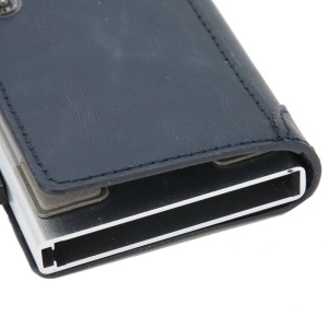 Портфейл iUni P4, RFID, слот за 9 карти, тъмно син - Img 9