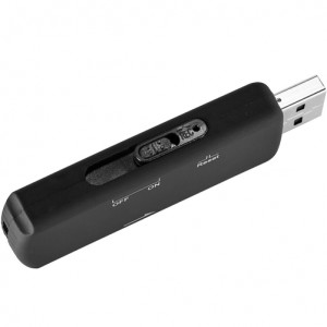 Шпионски микрофон USB стик SpyMic STK97, Диктофон, Вокална активация, 8 GB вътрешна памет, Черен - Img 7
