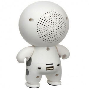 Bluetooth високоговорител iUni DF13, 500 mAh, 3W, USB, Слот карта TF, LED, Бяло - Img 6