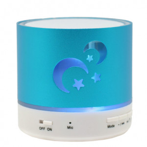 Bluetooth-Lautsprecher iUni DF03, 3 W, USB, Speicherkartensteckplatz, Radio, Aluminium, Blau - Img 2