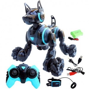 iUni 800A – intelligenter Roboterhund mit Gesten- und Fernsteuerung, 360°-Drehung, schwarz - Img 7