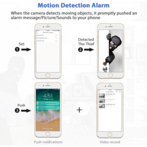 iUni A10 Mini-Spionagekamera, kabellos, Full HD 1080p, Audio-Video, Nachtsicht - Img 9