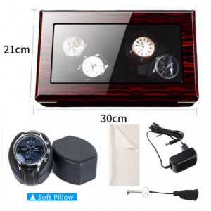 iUni Automatischer Uhrenwickler, Watch Winder 4 Mahon-Black - Img 12