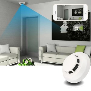 iUni E155 spy camera with smoke detector, 4K, night vision, Wi-Fi Direct (P2P), local connection and viewing via Android phone or tablet only - Img 4