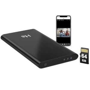 iUni H8 External Battery with Spy Camera, Full HD, 64GB, 5000mAh, Wi-Fi, Night Vision, Motion Detection
