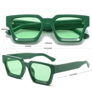 iUni iEye Retro-Sonnenbrille im eckigen Design, UV400, grün - Img 5