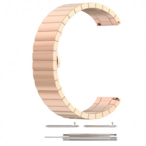 iUni Link-armband 20 mm, metaal voor Gear S2, roestvrij staal, roségoud - Img 3